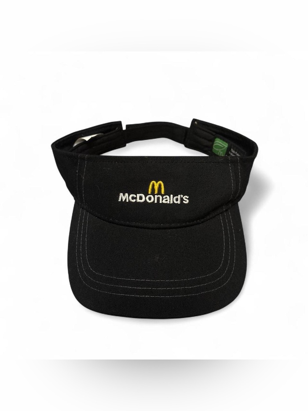 Vintage/2000's McDonald's Visor Hat One Size Adjustable Employee Crew Crest
